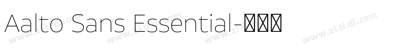 Aalto Sans Essential字体转换 Aalto Sans Essential字体转换